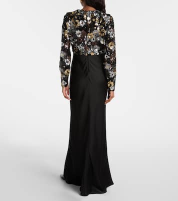 Lastra sequined tulle maxi dress | Max Mara