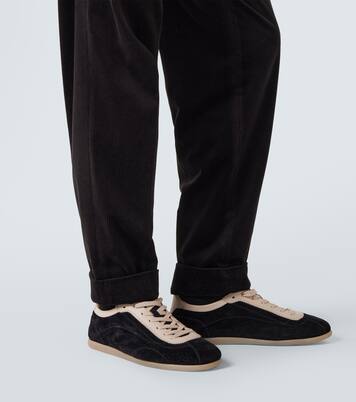 Cotton-blend corduroy straight pants | Brunello Cucinelli