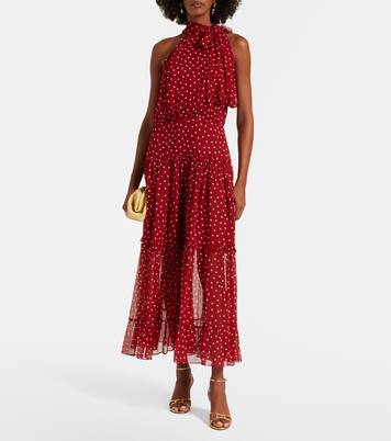 Robe midi Abi à pois | Rixo