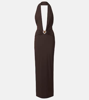 Embellished halterneck maxi dress | Christopher Esber