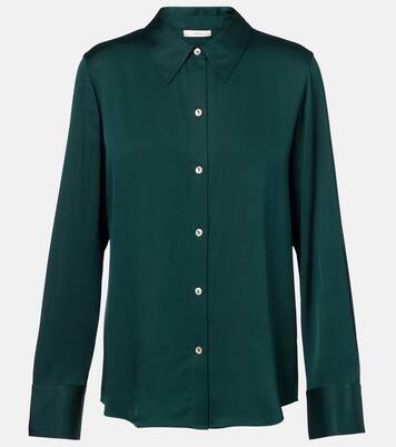Silk-blend satin shirt | Vince