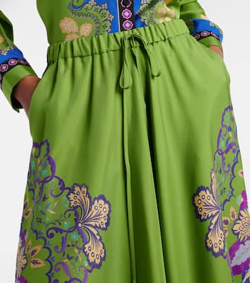 Bedruckter Midirock aus Seide | La DoubleJ