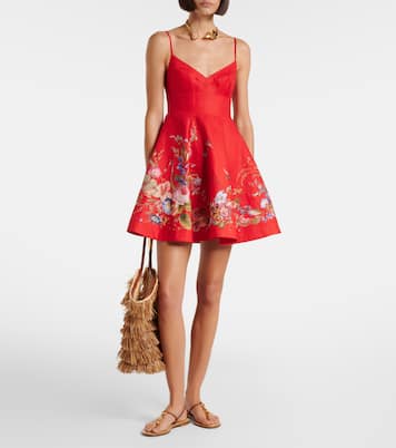 Robe Patience en lin à fleurs | Zimmermann
