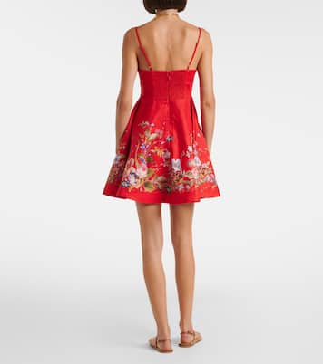Robe Patience en lin à fleurs | Zimmermann
