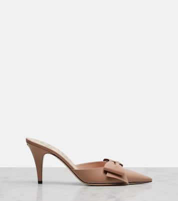 Bow-detail leather mules | Valentino Garavani