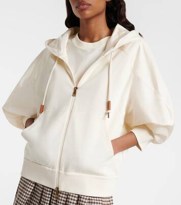 Felpa con cappuccio in jersey di cotone | Moncler