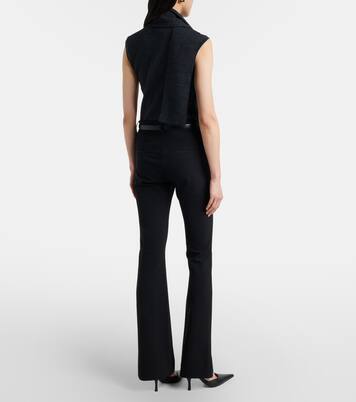 Hibiscus high-rise flared pants | Veronica Beard