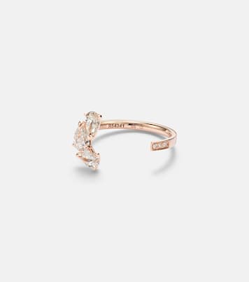 Anillo Serti Sur Vide de oro rosa de 18 ct con diamantes | Repossi