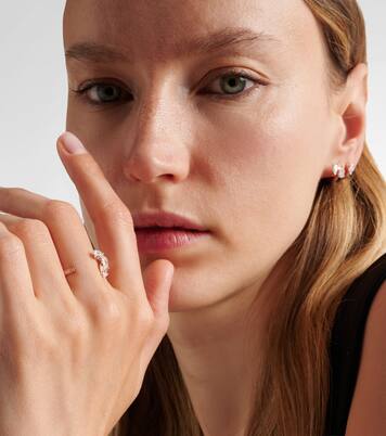 Anillo Serti Sur Vide de oro rosa de 18 ct con diamantes | Repossi