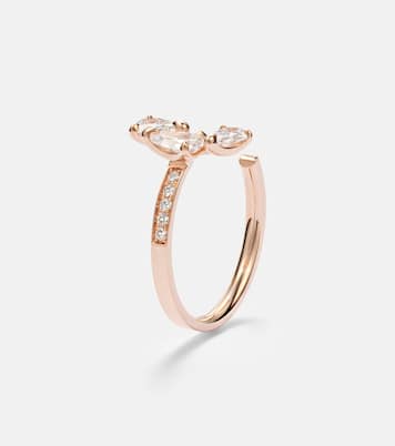 Anillo Serti Sur Vide de oro rosa de 18 ct con diamantes | Repossi