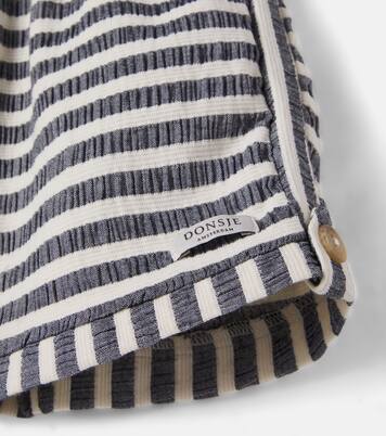 Kaatio striped cotton-blend shorts | Donsje