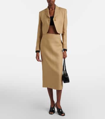 Veranda linen pencil skirt | Max Mara