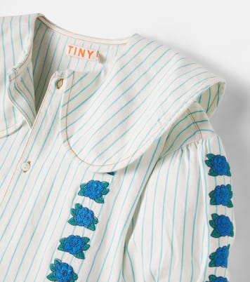 Vestido Blue Flowers de algodón | Tinycottons