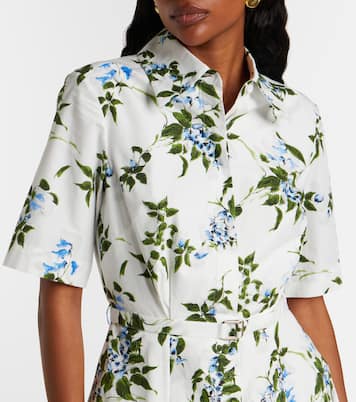 Rubie floral cotton poplin shirt dress | Emilia Wickstead