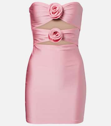 Cutout floral-appliqué minidress | Adriana Degreas