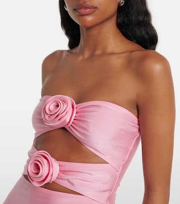 Cutout floral-appliqué minidress | Adriana Degreas