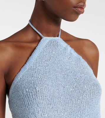 Liz sequined halterneck top | Bananhot