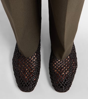 Soft woven leather slip-on shoes | Le Monde Béryl