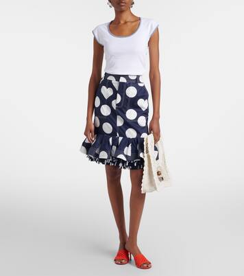 Cabana printed cotton poplin midi skirt | Jacquemus