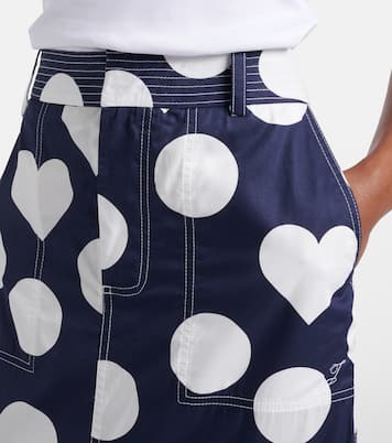 Cabana printed cotton poplin midi skirt | Jacquemus