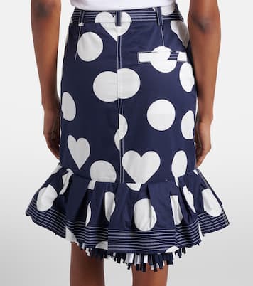Cabana printed cotton poplin midi skirt | Jacquemus