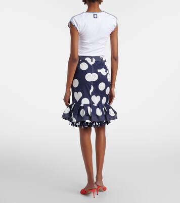 Cabana printed cotton poplin midi skirt | Jacquemus