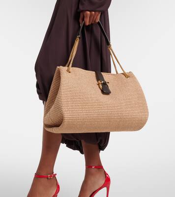 Schultertasche Medium aus Raffiabast | Ferragamo