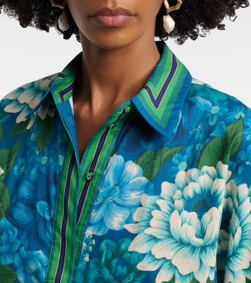 Margo oversized printed cotton shirt | Alémais