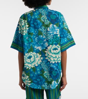 Margo oversized printed cotton shirt | Alémais