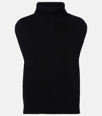 Turtleneck wool and cashmere sweater vest | Jardin des Orangers