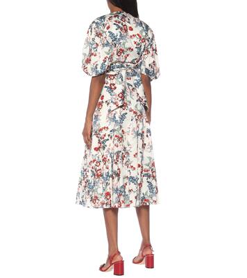 Cylenne 플로럴 코튼 포플린 크롭 탑 | Erdem