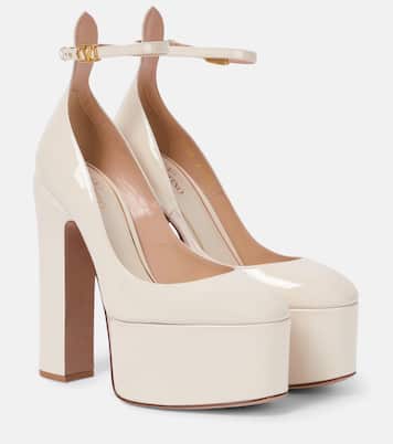 Plateau-Pumps Tan-Go 155 aus Lackleder | Valentino Garavani