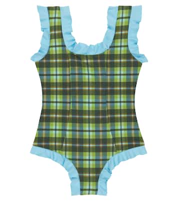 Kayenta ruffled checked swimsuit | Marysia Bumby