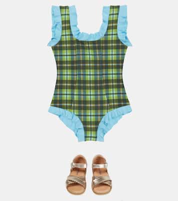 Kayenta ruffled checked swimsuit | Marysia Bumby