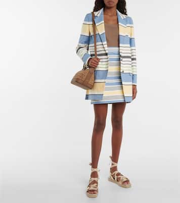 Gestreifter Blazer Stallo aus Leinen | Max Mara