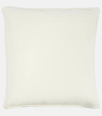 Logo wool, silk and cashmere cushion | Prada