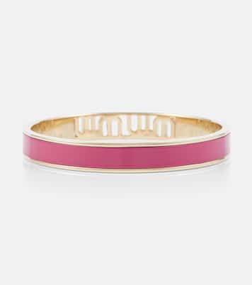 Logo enameled bracelet | Miu Miu