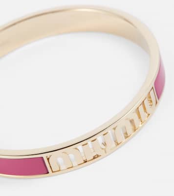 Logo enameled bracelet | Miu Miu