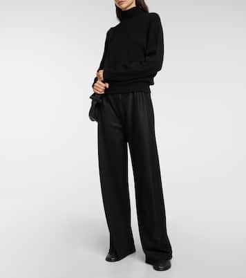 Gala virgin wool wide-leg pants | The Row