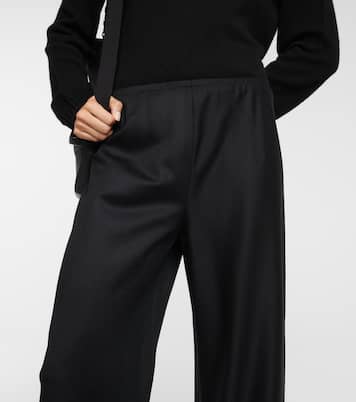 Gala virgin wool wide-leg pants | The Row