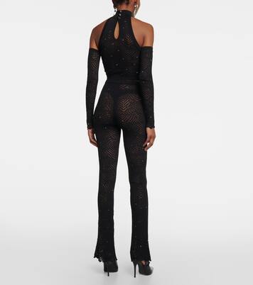 High-Rise-Schlaghose aus Spitze | Alessandra Rich