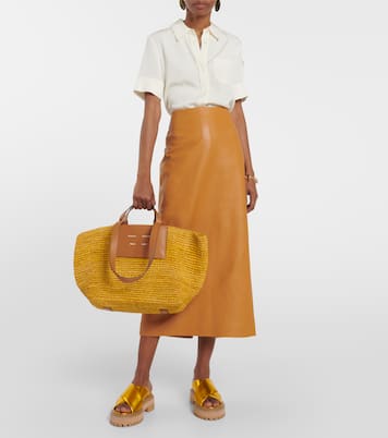 Metallic leather sandals | Proenza Schouler