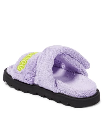 Appliqué toweling sandals | Versace Kids