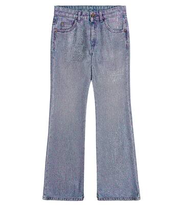 Jeans flared con logo con motivo | Versace Kids