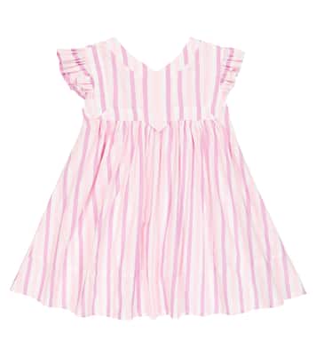 Honey striped cotton dress | Morley
