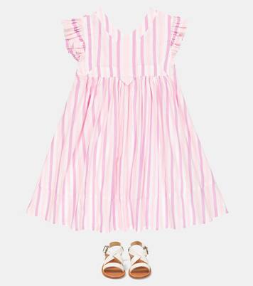 Honey striped cotton dress | Morley