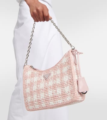 Borsa a spalla Re-edition in crochet | Prada