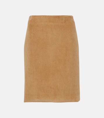 Bleistiftrock aus Baumwoll-Cord | Miu Miu