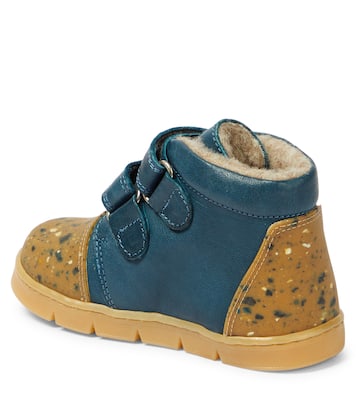 Shearling-lined leather sneakers | Petit Nord