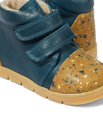 Shearling-lined leather sneakers | Petit Nord